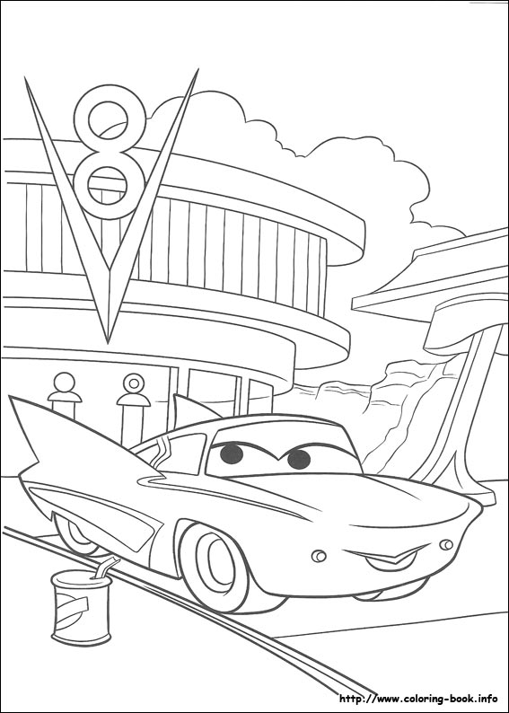 Plansa de colorat cu Cars pixar 213 128